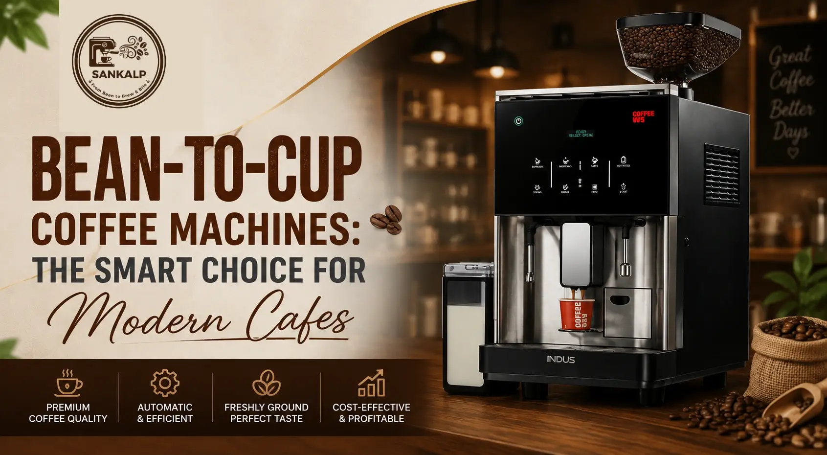 Bean-to-Cup Coffee Machines: The Smart Choice for Modern Cafes || Sankalp Coffee